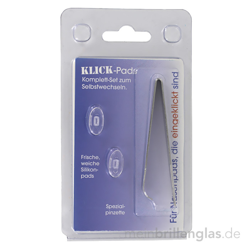Brillen nasenpad set klick
