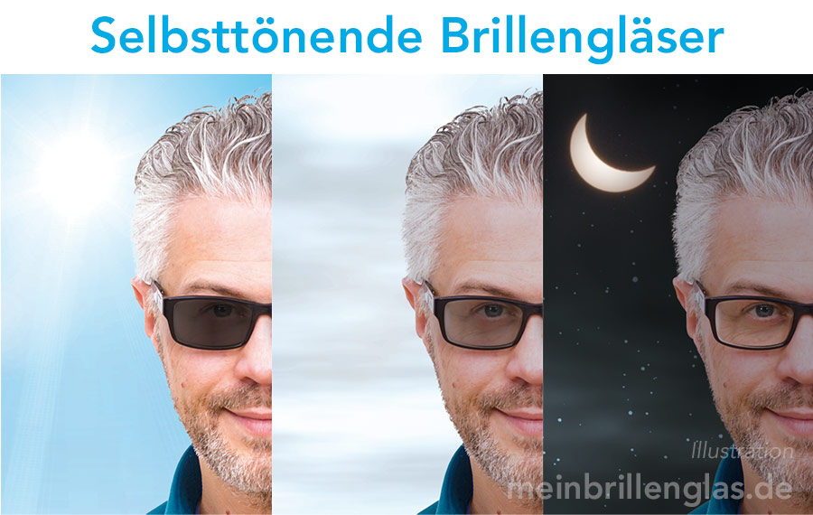 Selbsttönende Brillengläser