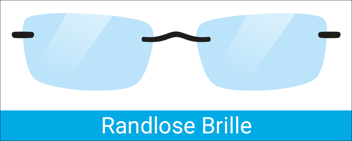 Phototrope Brillengläser für Ihre randlose Brille bestellen