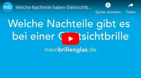 Die größten Nachteile der Gleitsichtbrille