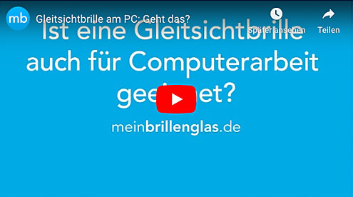 Gleitsichtbrille am PC: Geht das?