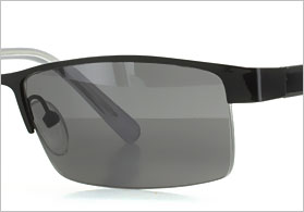 Sonnenbrillenglas für Metall Halbrandbrille