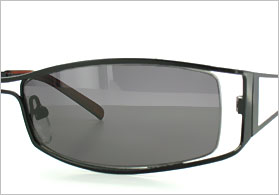 Sonnenbrillenglas für Metall Halbrandbrille